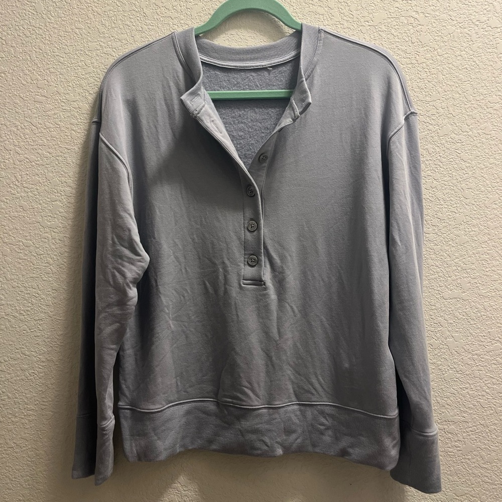 Athleta Balance Henley Sweatshirt